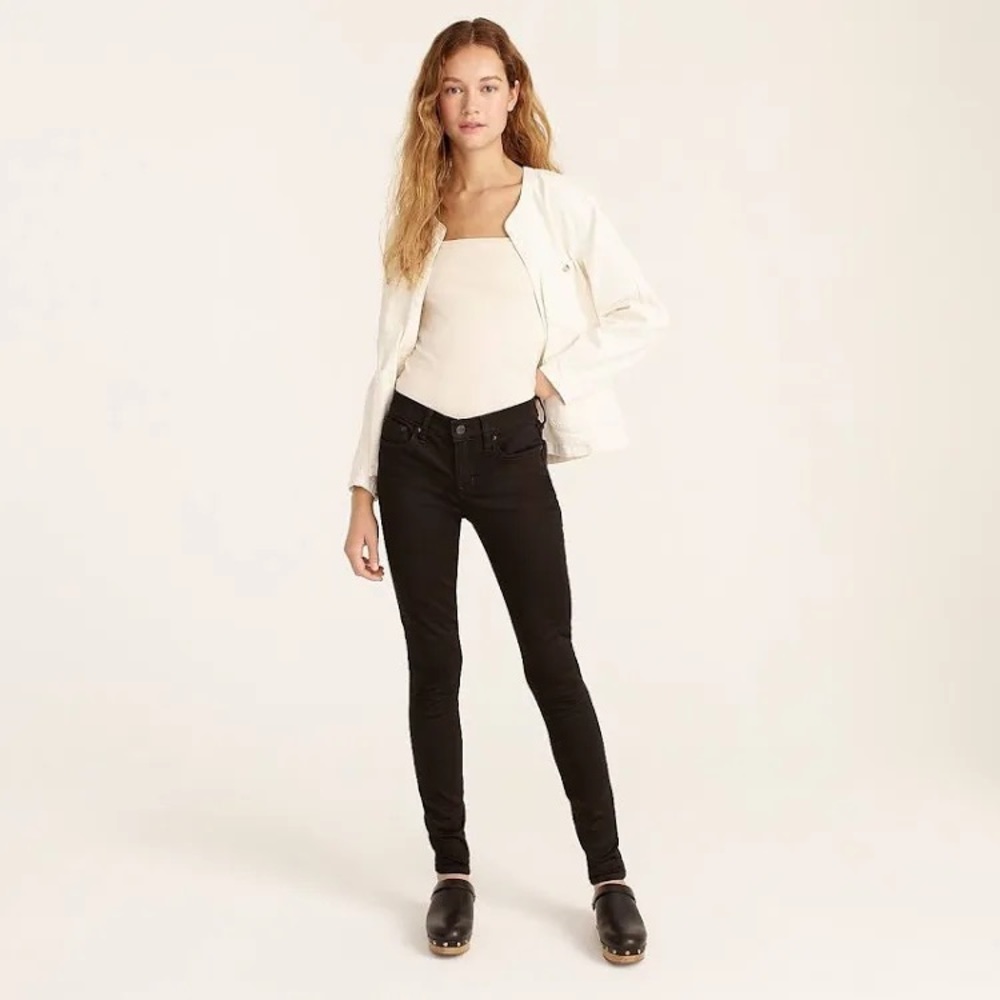J.Crew NEW Black 8” toothpick jeans